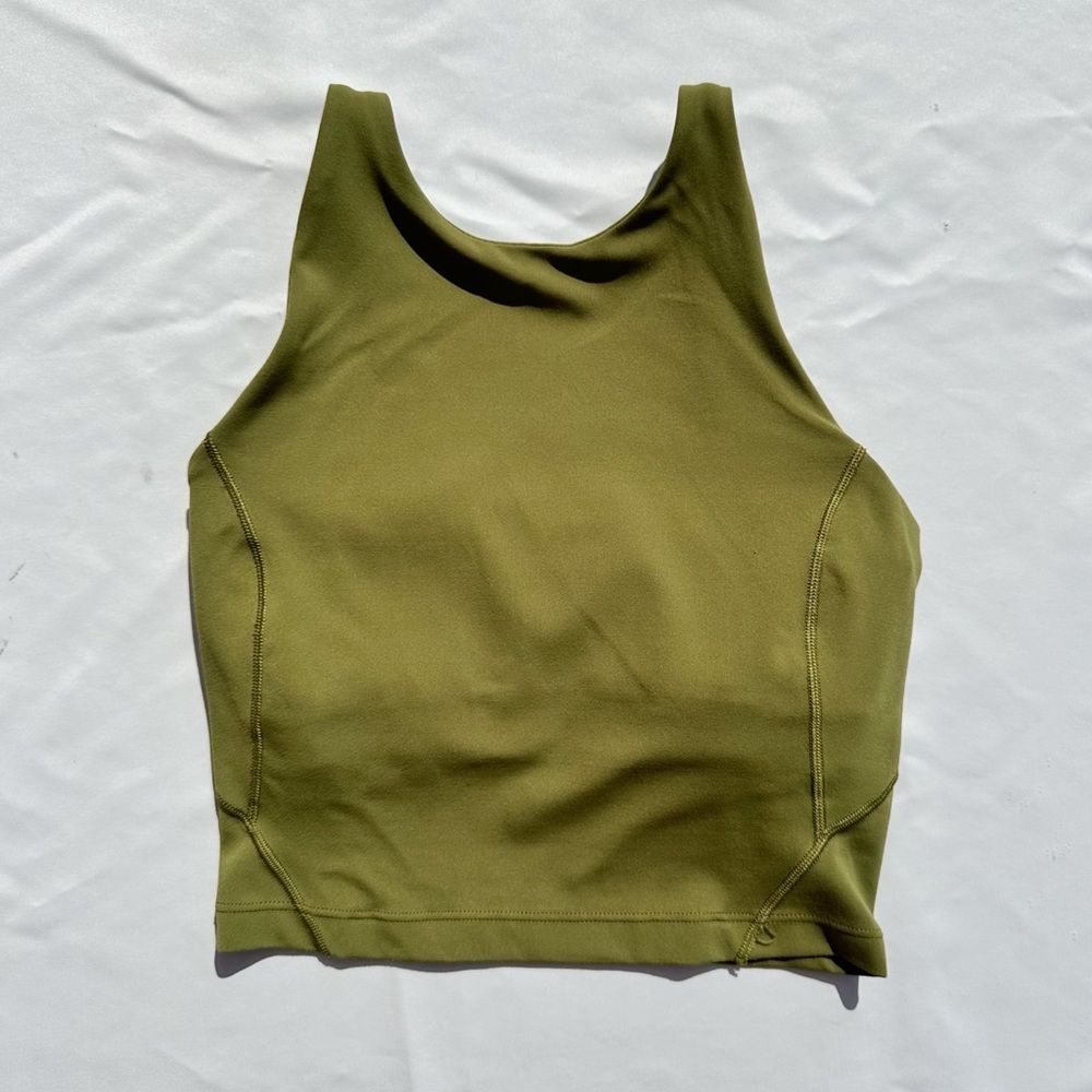 Lululemon Align High Neck Tank Top Bronze Green
